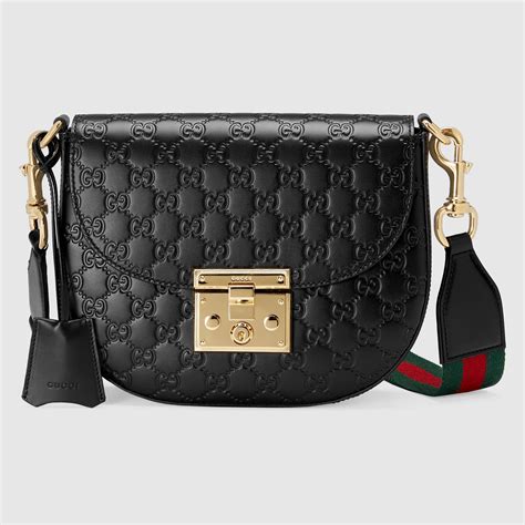 gucci signature leather crossbody bag